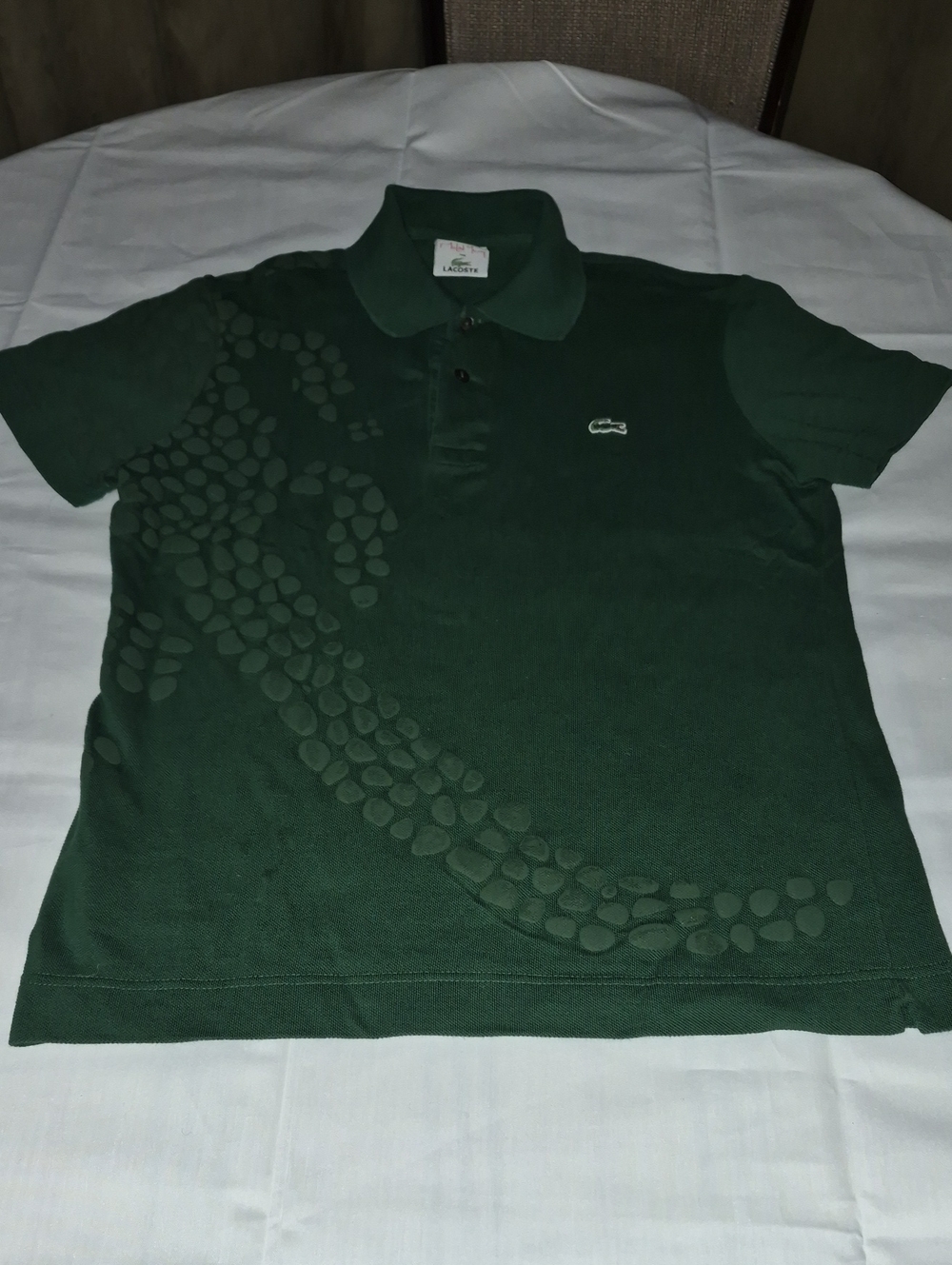 Plastic Polo Shirt For Lacoste By Michael Young Size 2 XS